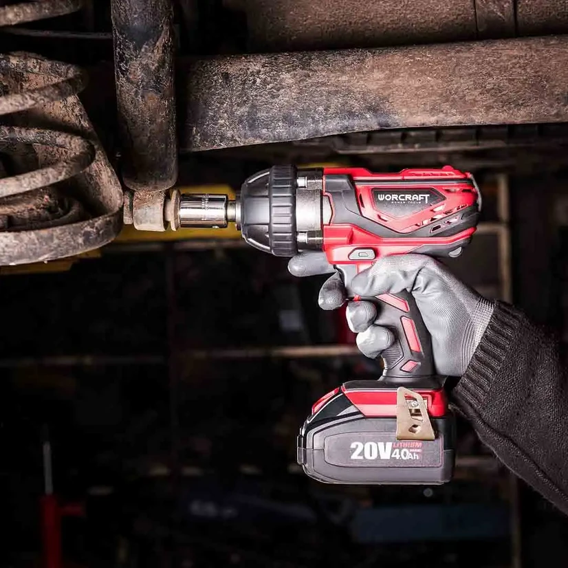 Akumuliatorinis smūginis veržliasukis Worcraft 20V LI-ION
