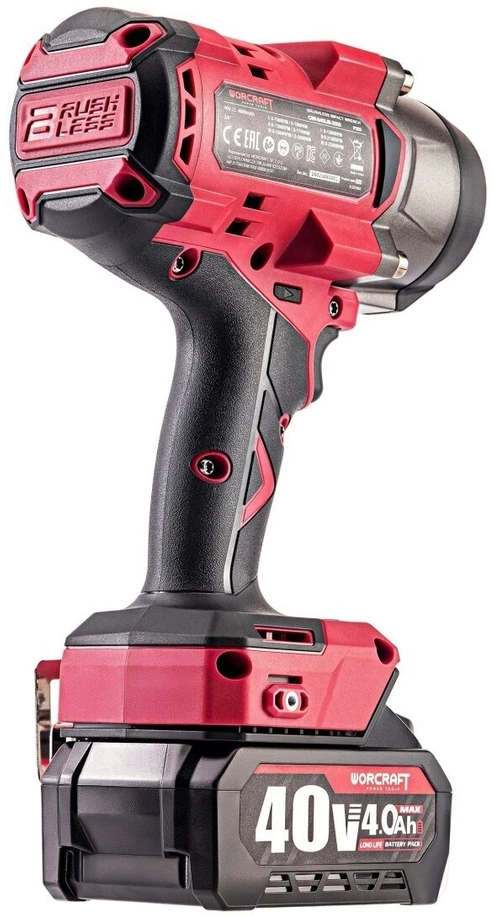 Akumuliatorinis smūginis veržliasukis WORCRAFT 3/4'' 2600Nm 40V LI-ION (pl.dėž.)