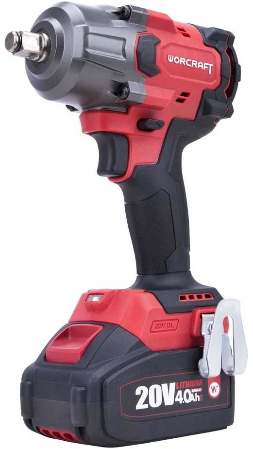 Worcraft smūginis veržliasukis su 20V ličio jonų akumuliatoriumi