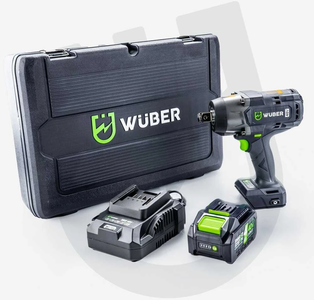 Akumuliatorinis smūginis veržliasukis Wuber W04605, 40 V, 2000 Nm