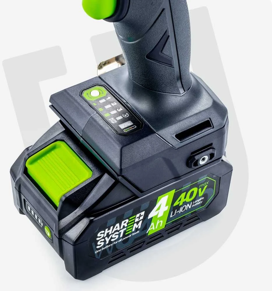 Akumuliatorinis smūginis veržliasukis Wuber W04605, 40 V, 2000 Nm