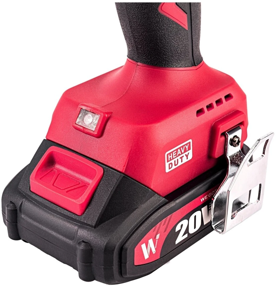 Akumuliatorinis suktuvas-gręžtuvas su kalimu WORCRAFT 20V LI-ION, 2x2.0Ah
