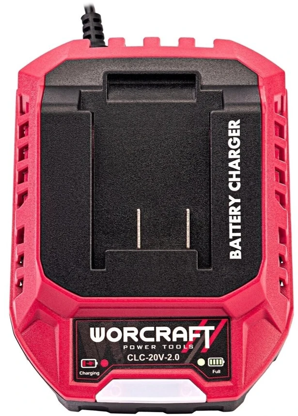 Akumuliatorinis suktuvas-gręžtuvas su kalimu WORCRAFT 20V LI-ION, 2x2.0Ah