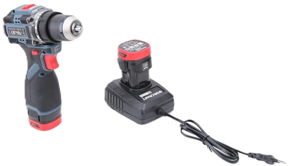 Akumuliatorinis suktuvas-gręžtuvas WORCRAFT su dviem 16.8 V 1.5 Ah Li-Ion akumuliatoriais