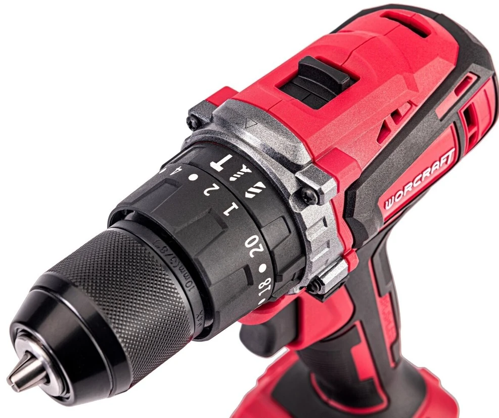 Akumuliatorinis suktuvas-gręžtuvas WORCRAFT CHD-S20LiB 20V LI-ION, 2x2.0Ah