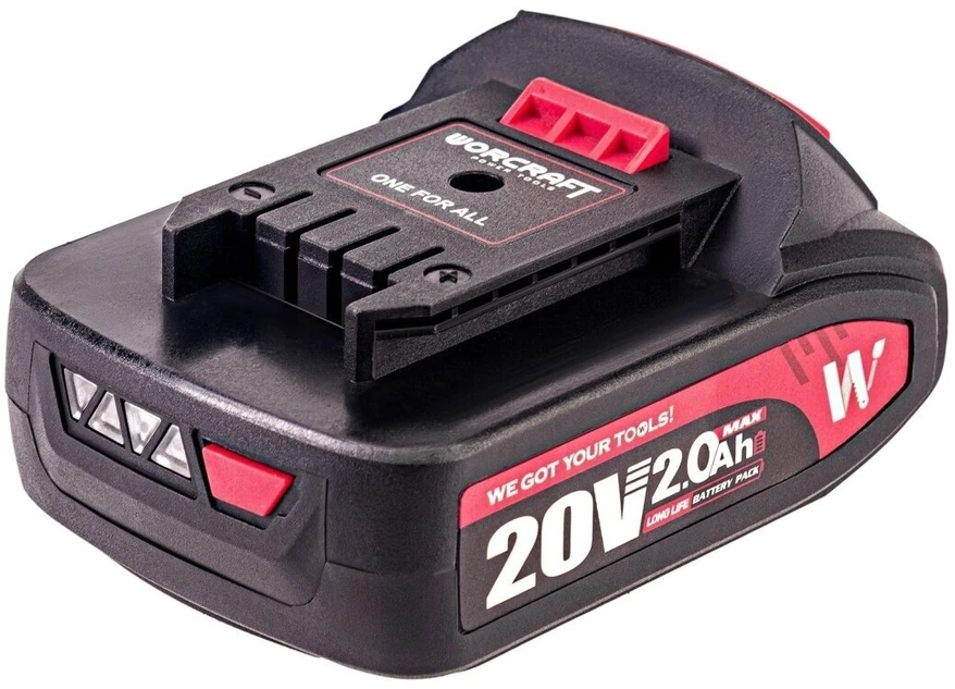 Akumuliatorinis suktuvas-gręžtuvas WORCRAFT CHD-S20LiB 20V LI-ION, 2x2.0Ah