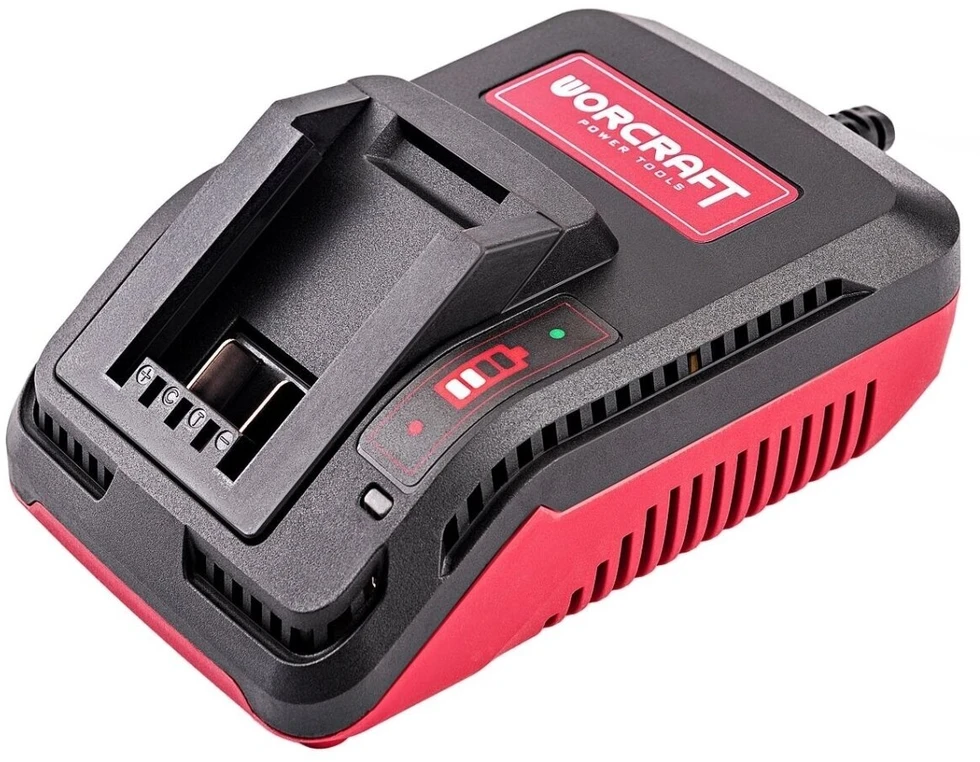 Akumuliatorinis suktuvas-gręžtuvas Worcraft su kalimu 20V LI-ION ir priedais 78 vnt., 2x2.0Ah