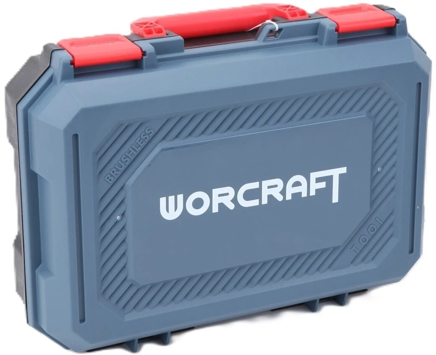 Akumuliatorinis suktuvas-gręžtuvas WORCRAFT su dviem 16.8 V 1.5 Ah Li-Ion akumuliatoriais