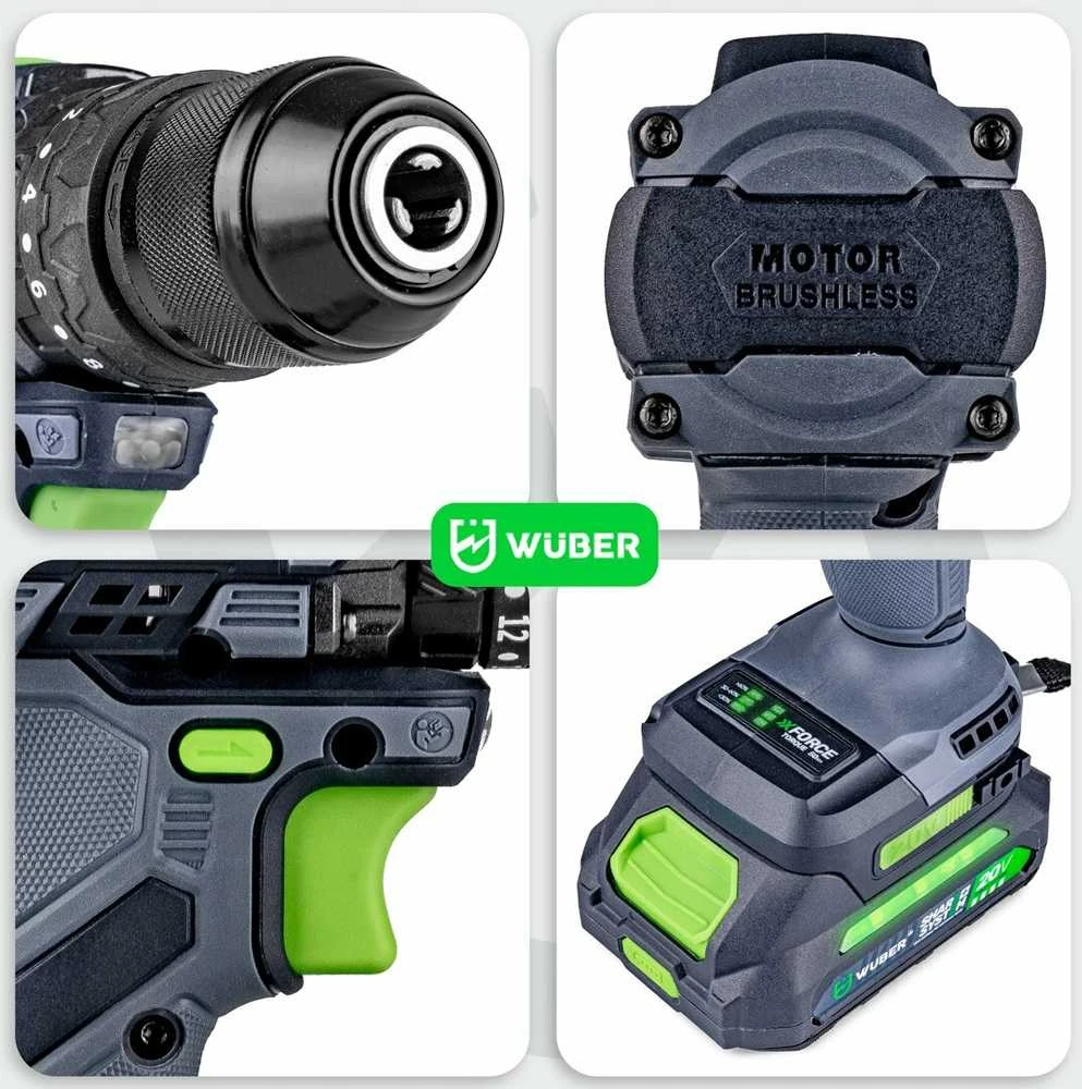 Akumuliatorinis suktuvas Wuber 20V Li-ion Brushless