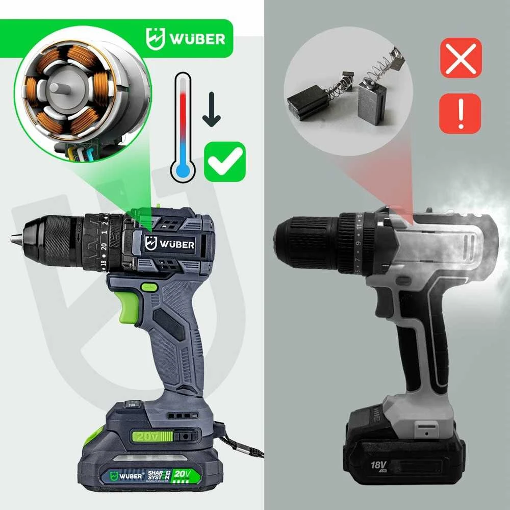 Akumuliatorinis suktuvas Wuber 20V Li-ion Brushless
