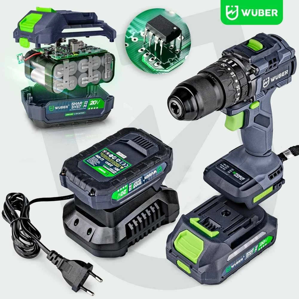 Akumuliatorinis suktuvas Wuber 20V Li-ion Brushless