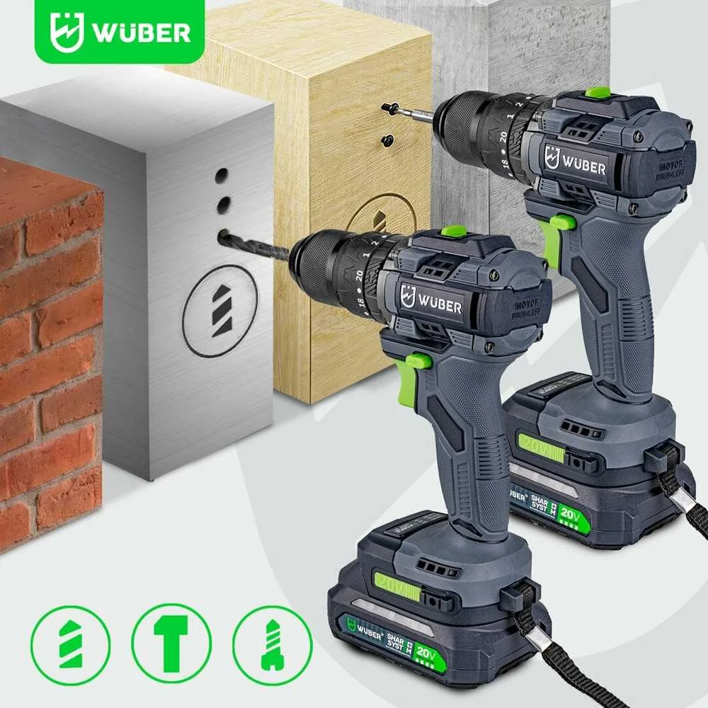 Akumuliatorinis suktuvas Wuber 20V Li-ion Brushless
