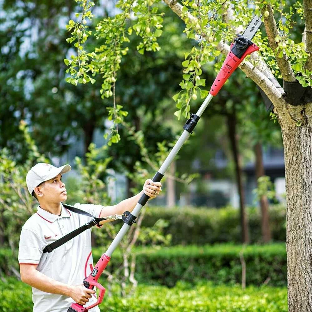 Grandininis pjūklas Akumuliatorinis teleskopinis genėjimo pjūklas WORCRAFT 20V LI-ION
