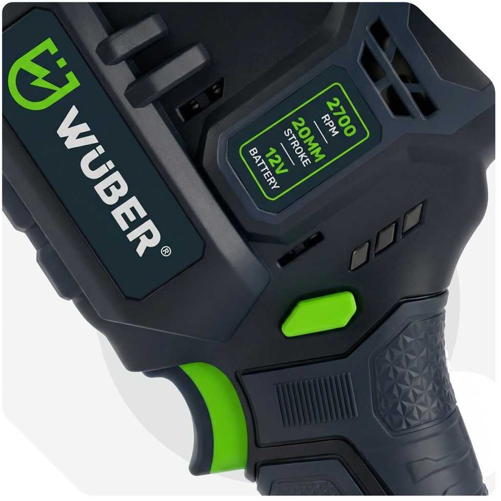 Akumuliatorinis tiesinis pjūklas su šakų atramos sistema Wuber 12V