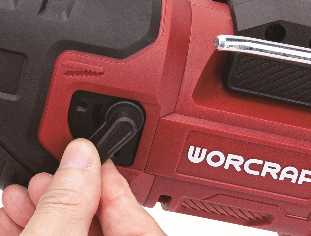 Akumuliatorinis tiesinis pjūklas WORCRAFT 20V Li-ion, 4,0Ah