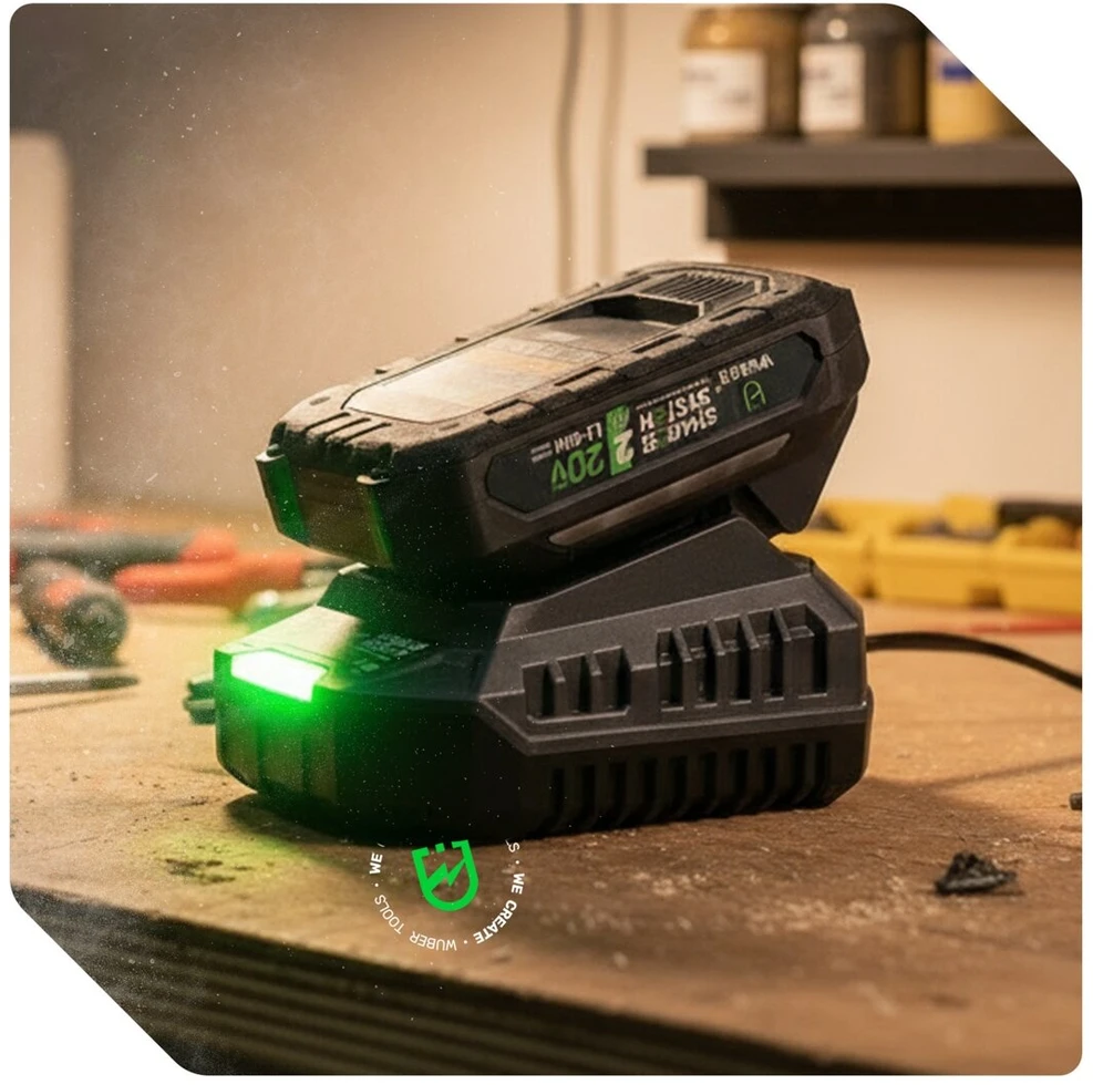 Akumuliatorių įkroviklis Wuber W04010, 21 V