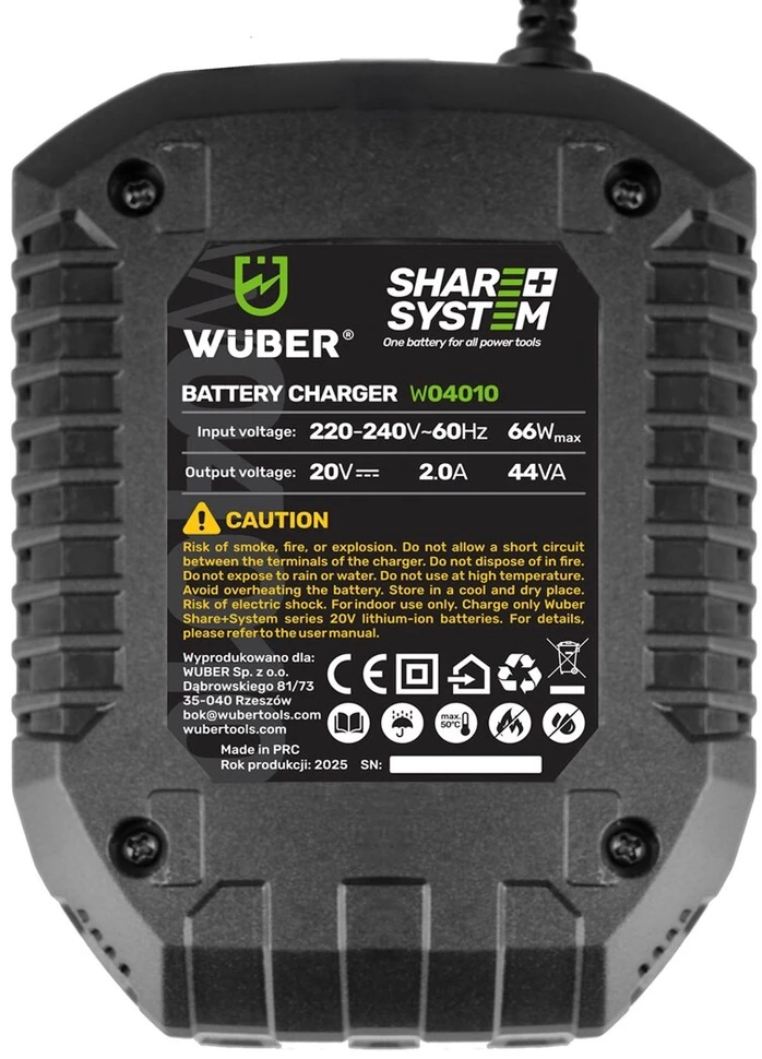 Akumuliatorių įkroviklis Wuber W04010, 21 V