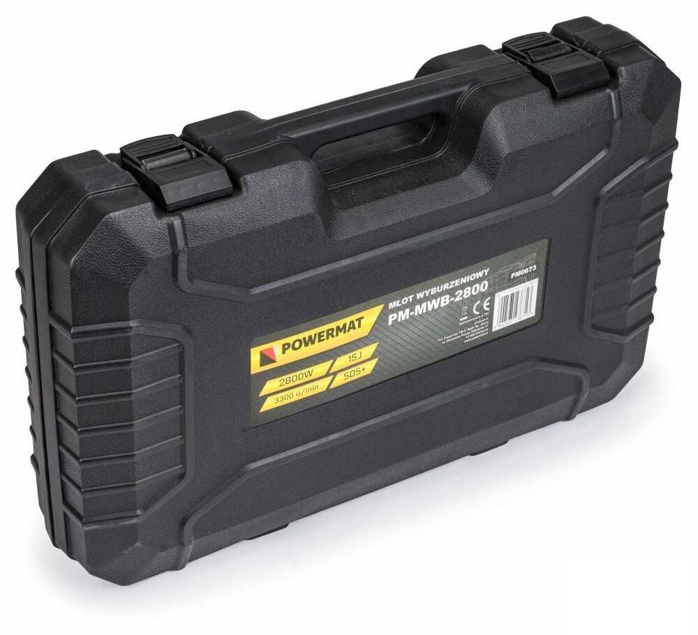 Atskėlimo plaktukas POWERMAT PM-MWB-2800 HEX SDS