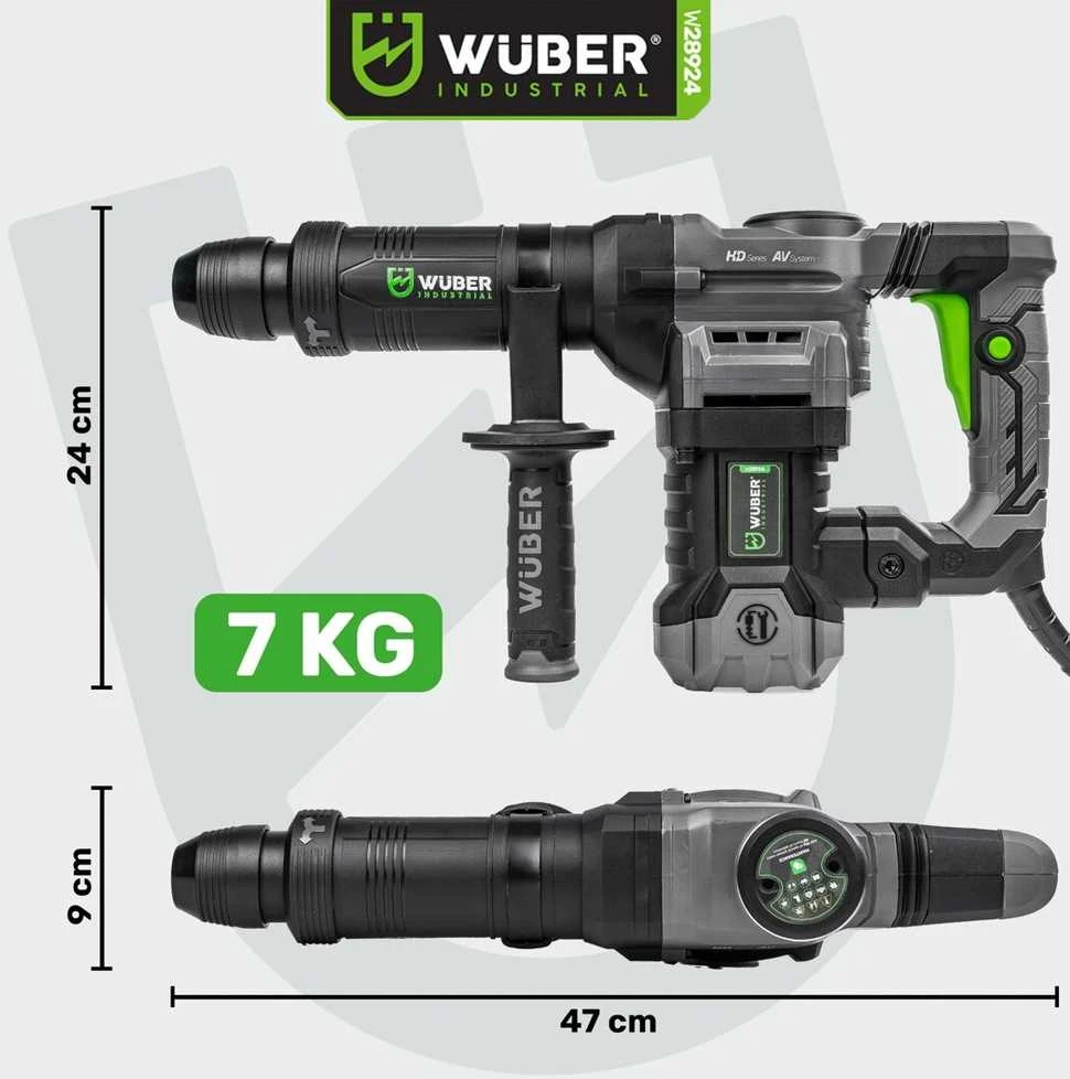 Atskėlimo plaktukas Wuber W28924 1400W SDS Max