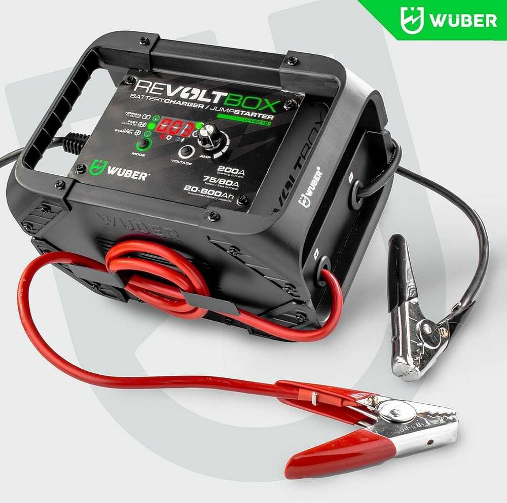 Automatinis akumuliatoriaus įkroviklis su paleidimo funkcija Wuber W14016, 200A