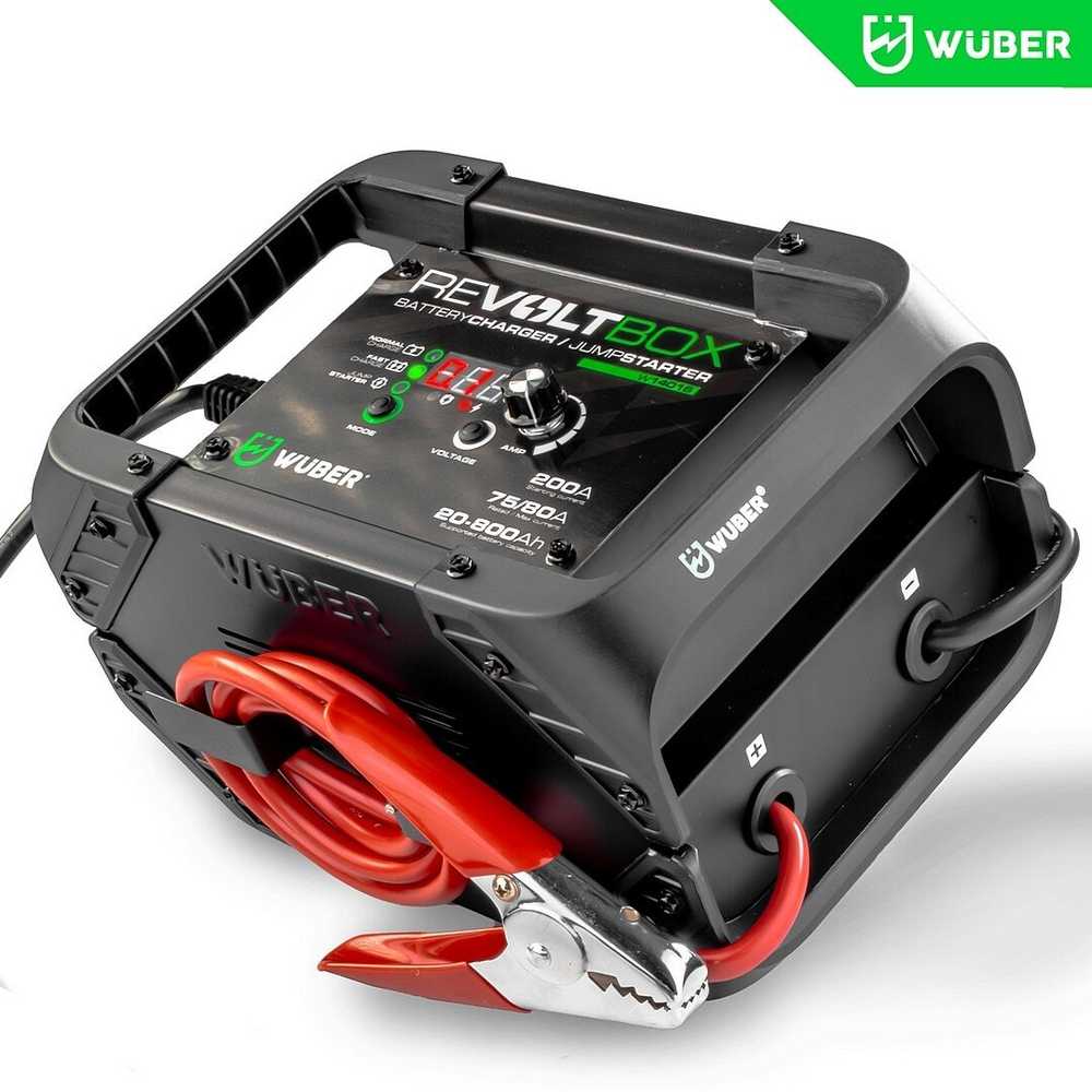 Automatinis akumuliatoriaus įkroviklis su paleidimo funkcija Wuber W14016, 200A