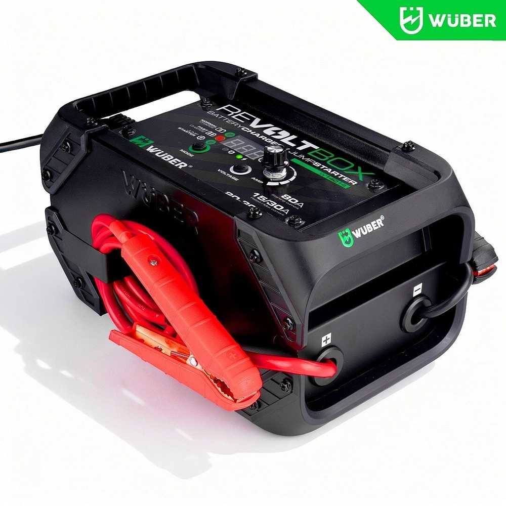 Automatinis akumuliatoriaus įkroviklis su paleidimo funkcija Wuber W14014, 80A