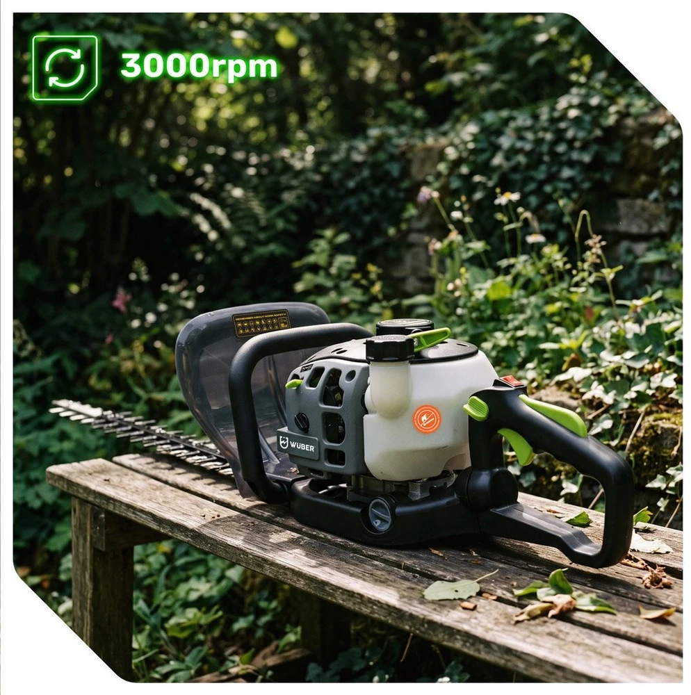 Benzininės gyvatvorių žirklės Wuber 750W