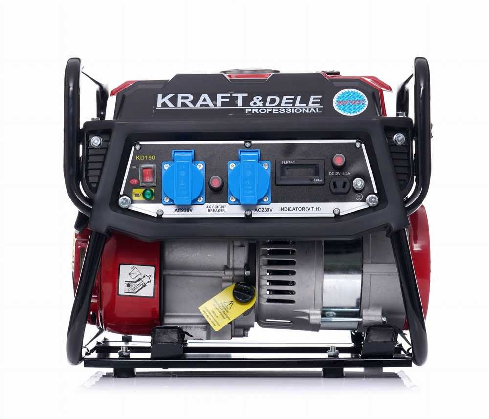 Benzininis elektros generatorius Kraft & Dele KD150, 1500W 12V/230V