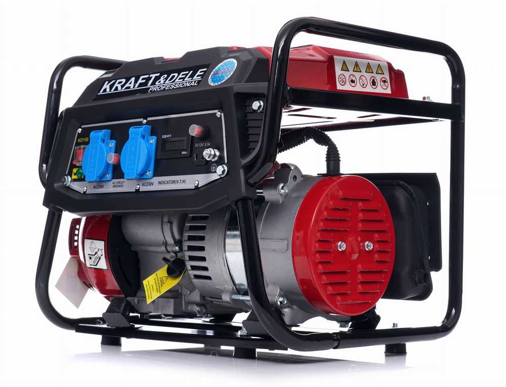 Benzininis elektros generatorius Kraft & Dele KD150, 1500W 12V/230V