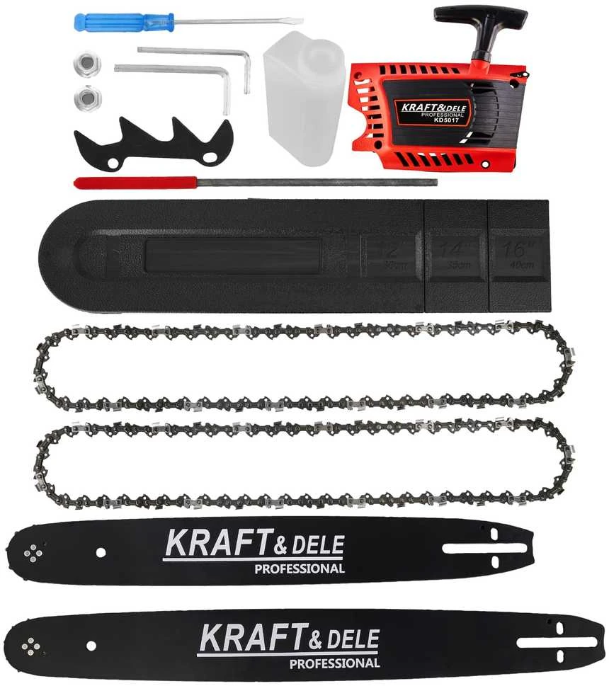 Kraftdele Benzininis grandininis pjūklas Kraft & Dele KD5017, 5.9 Ag, 45 cm