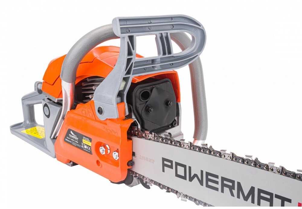 Benzininis grandininis pjūklas POWERMAT 16", 3,6kW/4,9AG