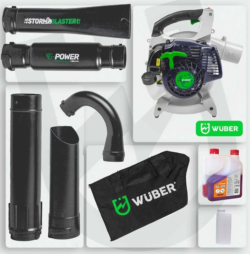 Benzininis lapų pūstuvas/siurblys WUBER W43434