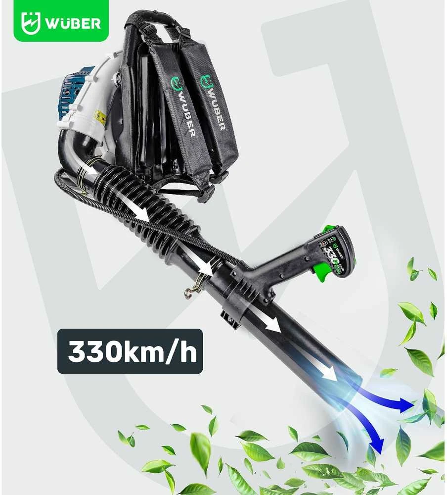 Benzininis lapų pūstuvas Wuber W43435 su petnešomis