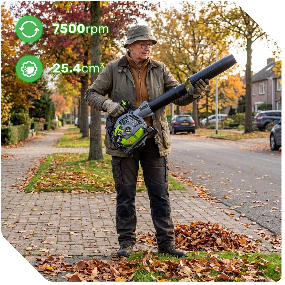 Benzininis lapų/sniego pūstuvas Wuber W43436, 245 km/h