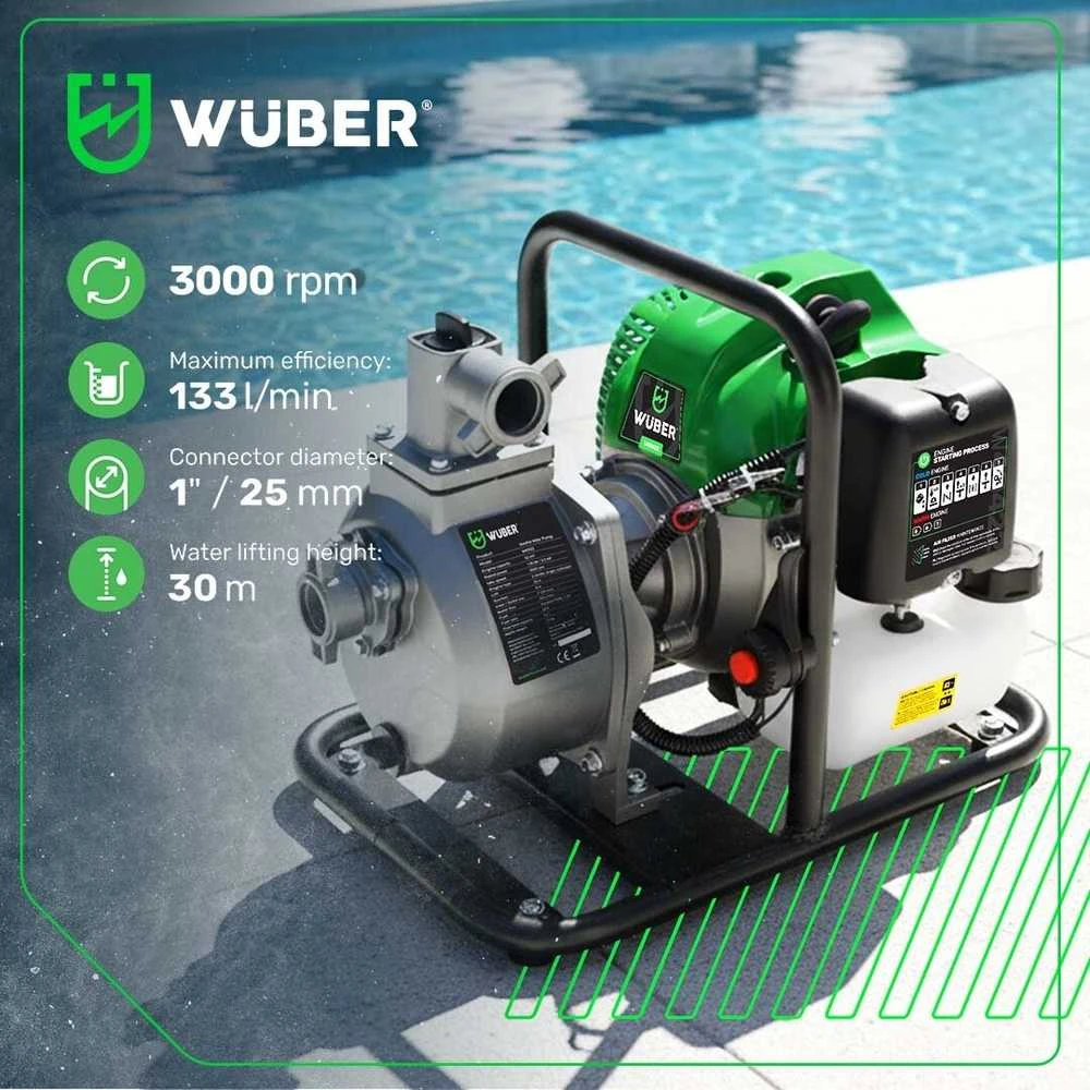 Benzininis vandens siurblys Wuber W40422, 2 AG