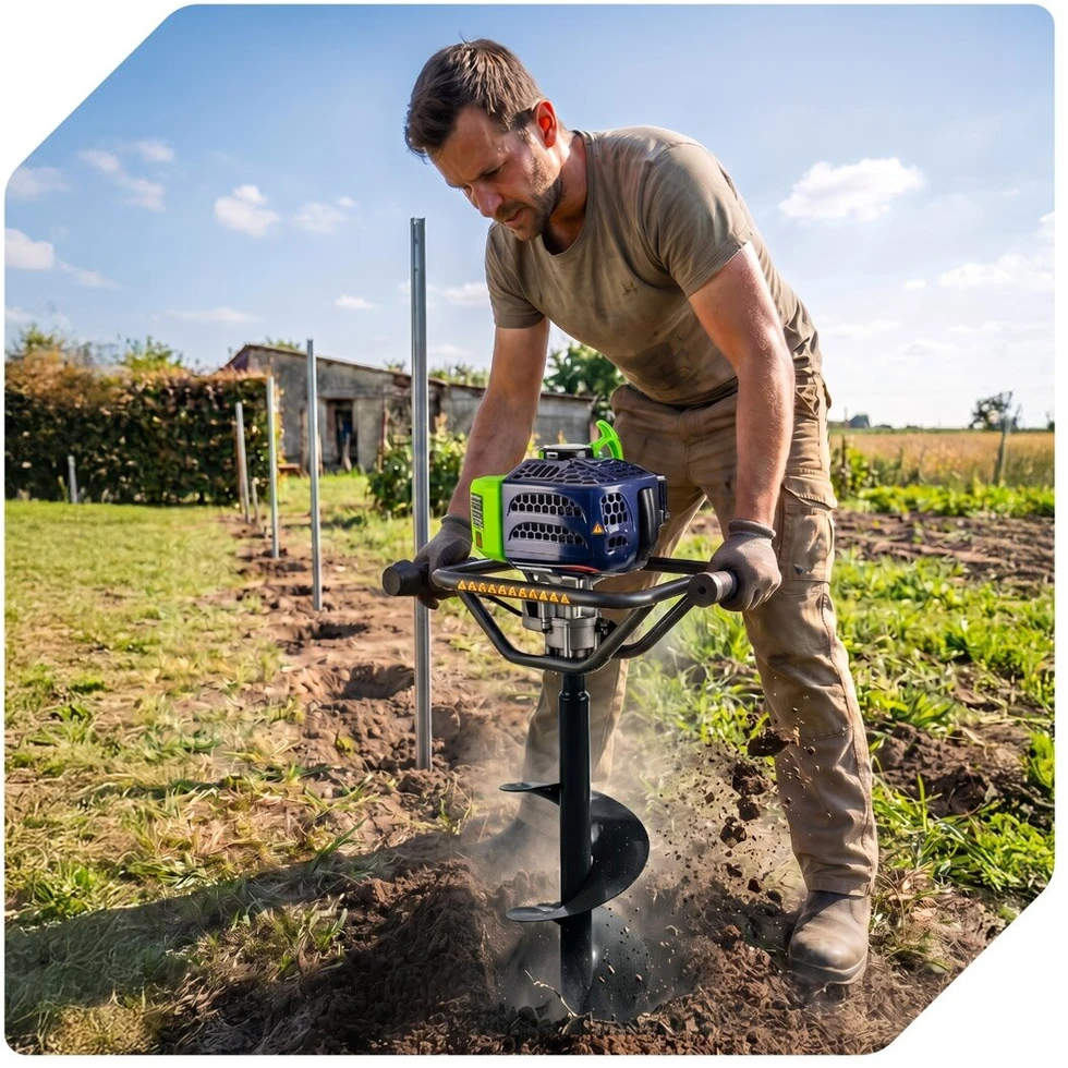 Benzininis žemės grąžtas Wuber W74324, 1,5 kW/2,0 AG