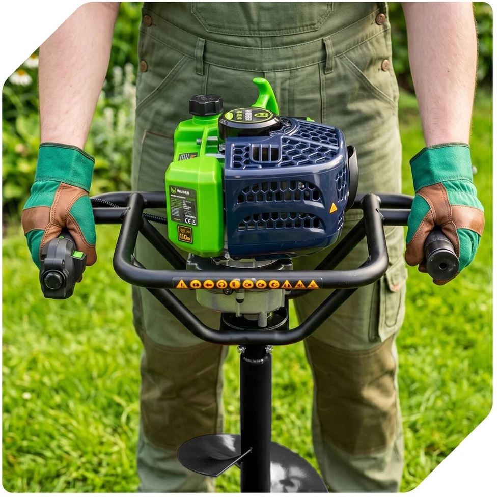 Benzininis žemės grąžtas Wuber W74324, 1,5 kW/2,0 AG