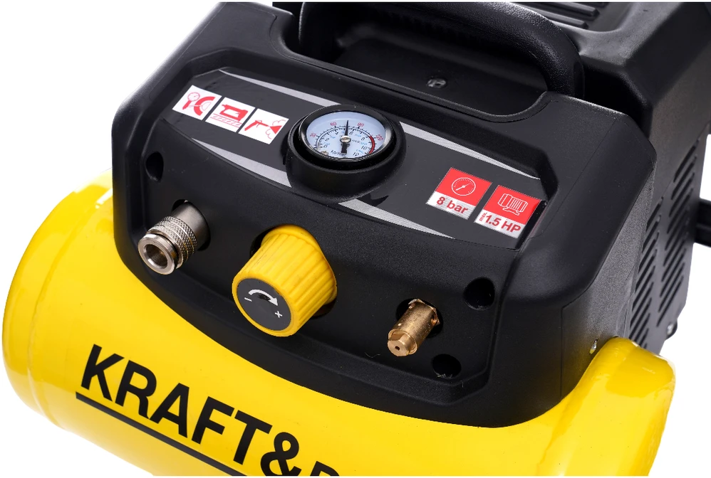Betepalinis oro kompresorius Kraft & Dele KD1415, 6L, 8bar