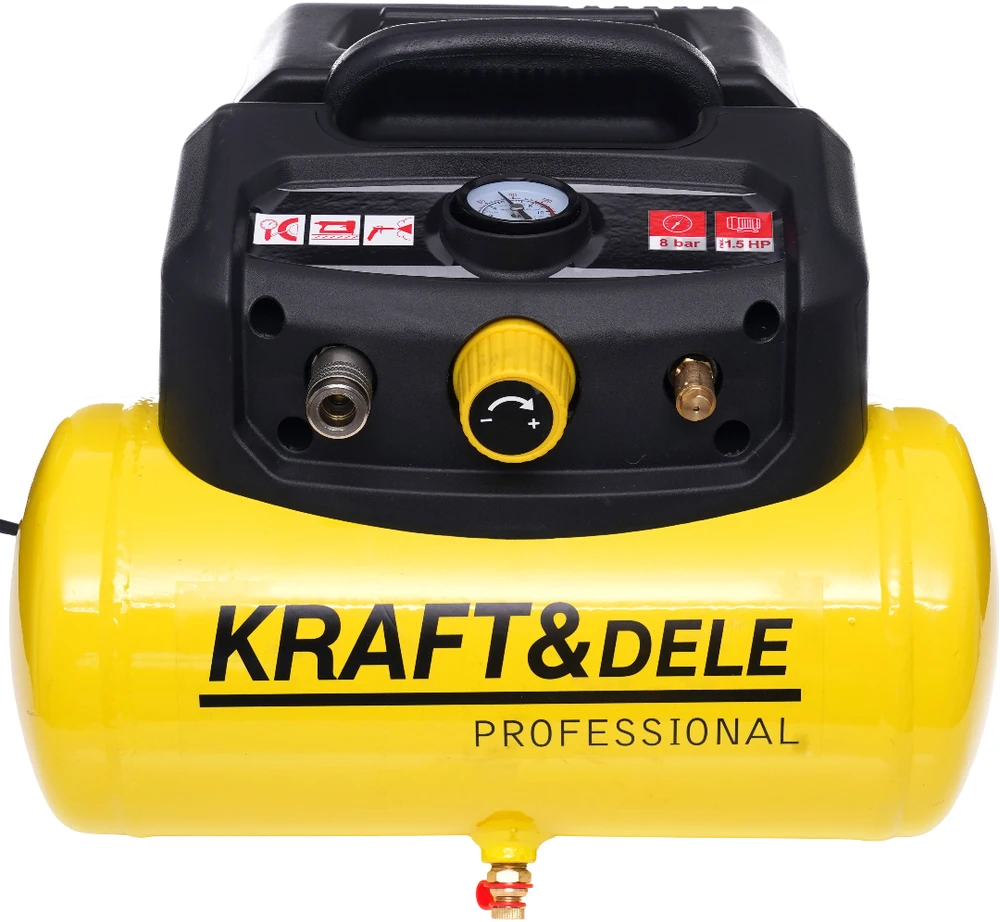 Betepalinis oro kompresorius Kraft & Dele KD1415, 6L, 8bar