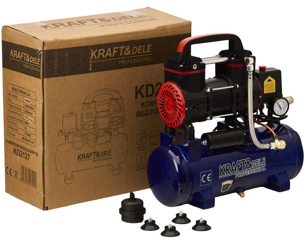 KRAFT & DELE Betepalinis oro kompresorius Kraft&Dele KD2127, 155 l/min