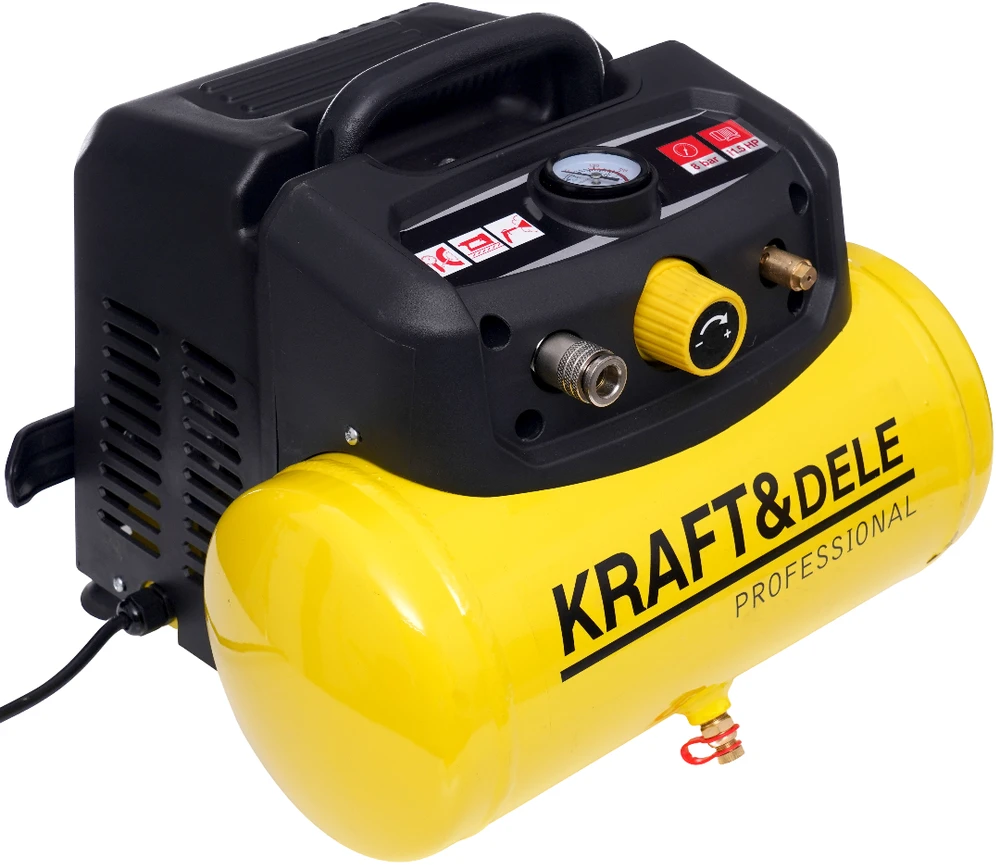 Betepalinis oro kompresorius Kraft & Dele KD1415, 6L, 8bar