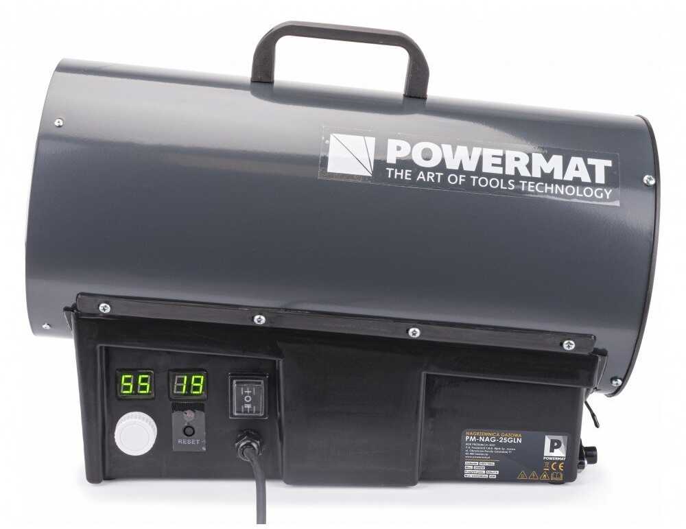 Dujinis šildytuvas POWERMAT LCD PM-NAG-25GLN su termostatu 25kW