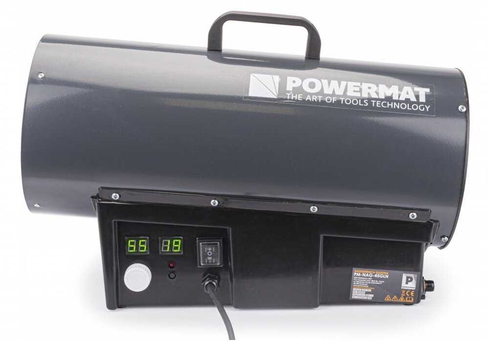 Dujinis šildytuvas POWERMAT LCD PM-NAG-45GLN su termostatu 45kW