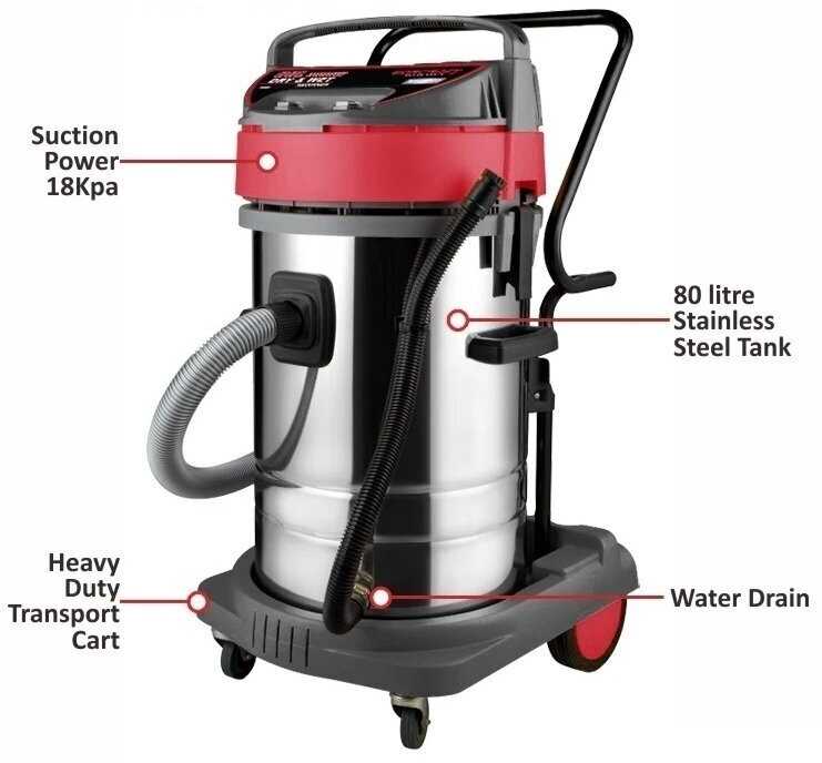 Dulkių siurblys Worcraft VC30-80 80L 3000W