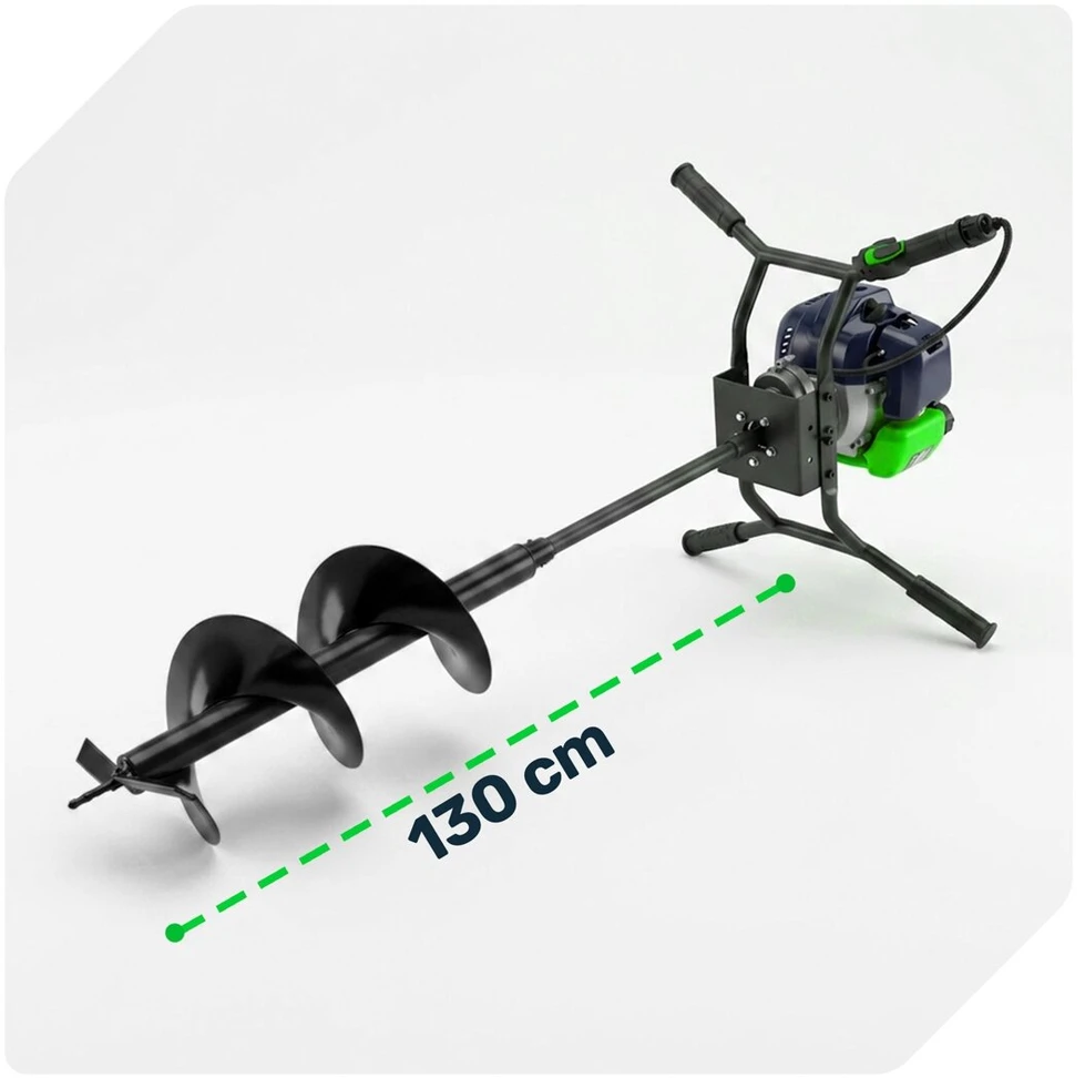 Dviejų asmenų benzininis žemės grąžtas Wuber W74326, 1,5 kW/2,0 AG