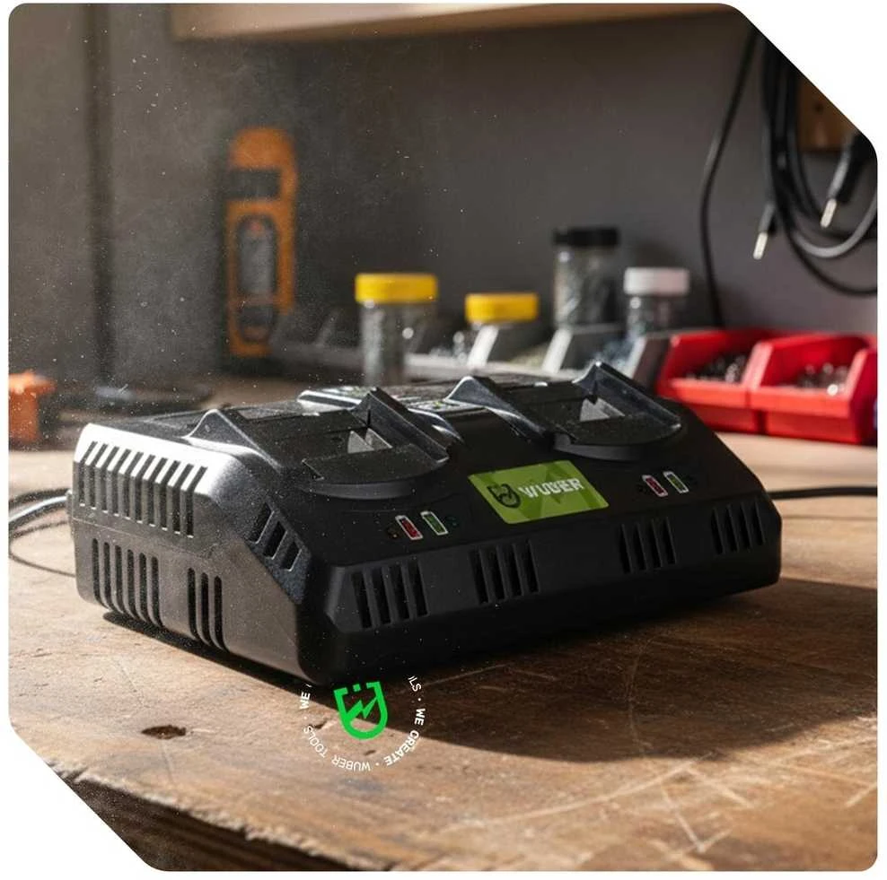 Dvigubas akumuliatorių įkroviklis Wuber W04011, 21,5 V