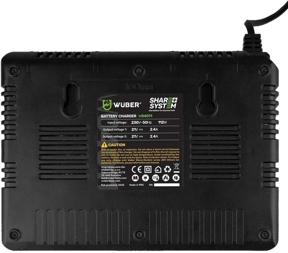 Dvigubas akumuliatorių įkroviklis Wuber W04011, 21,5 V