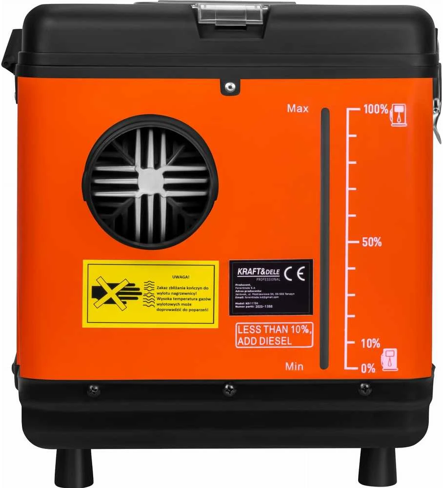 Dyzelinis oro šildytuvas Kraft & Dele KD11784, 9kW 12/24/230V