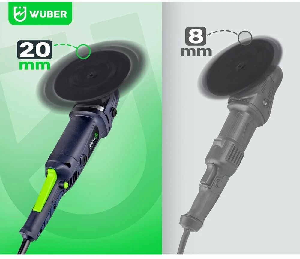 Ekscentrinis poliruoklis Wuber 1500W