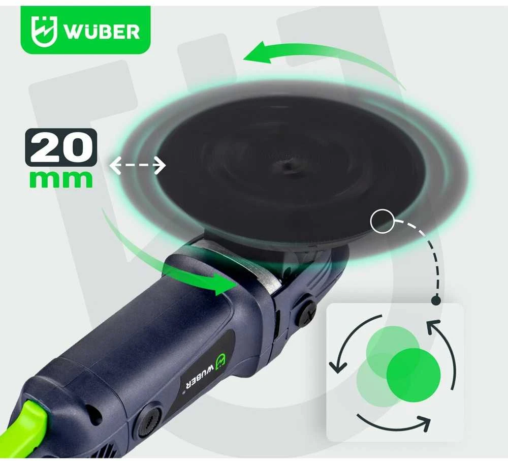 Ekscentrinis poliruoklis Wuber 1500W